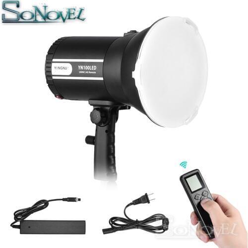 YONGNUO YN100 LED Video Light 100W High Power Sun Light 5500K 2.4G Wireless Remote Control for Canon Nikon Sony DSLR Cameras