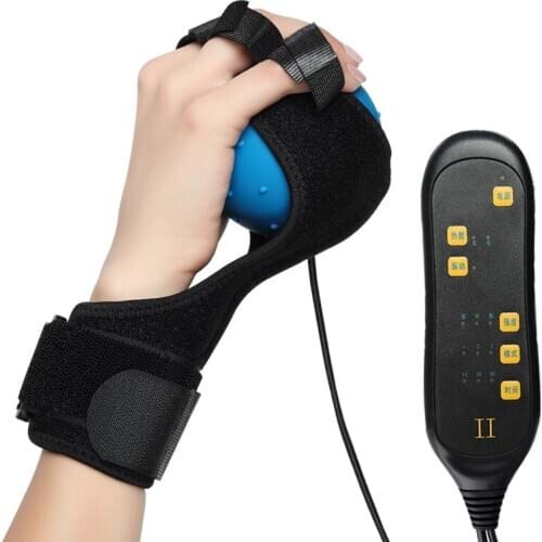Stroke Hemiplegia Finger Rehabilitation Training Equipment Hand Electric Hot Compress Massage Ball Old Person Fingerboard Home