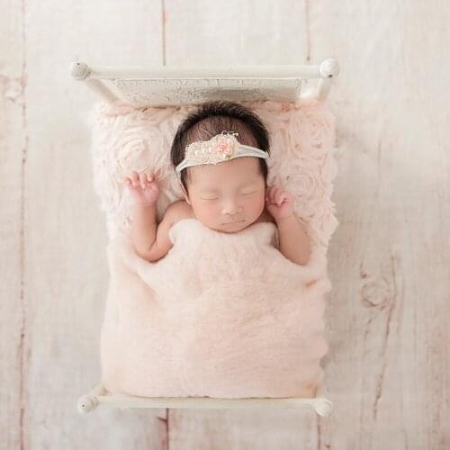 Vintage Newborn Stain Bed photography props Baby Mini Rustic bed Ready to ship