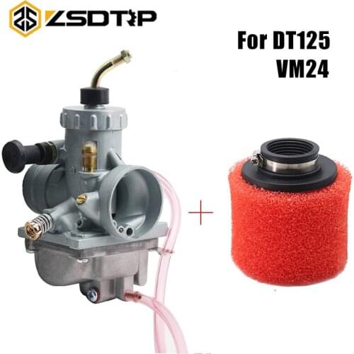 ZSDTRP Motorcycle VM24 28mm Mikuni Carburetorit with Air Filter For Yamaha DT125