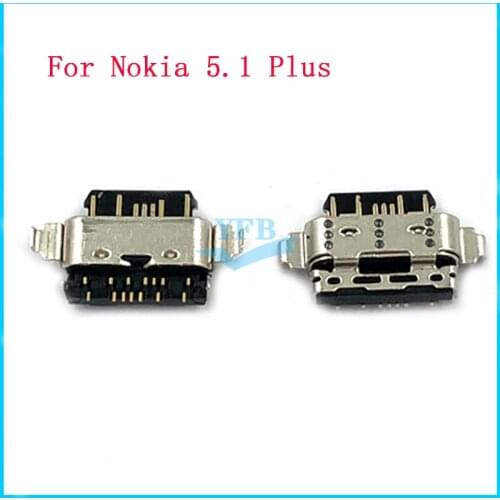 100pcs For Nokia 5.1 Plus USB Charging Connector Plug Dock Socket Port