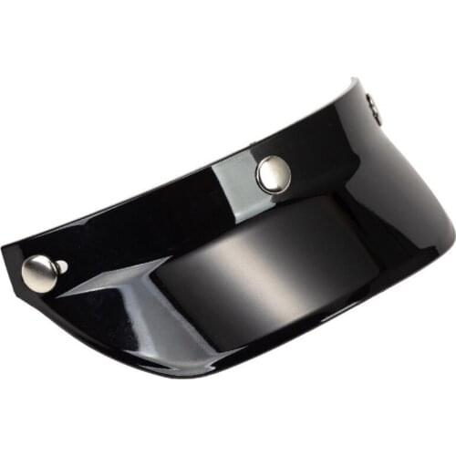 3/4 Open Face Helmet Visor Protector 3-Snap Helmet Peak Lens Motorcycle Helmet Accessories F19A