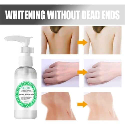 30ml Volcanic Mud Body Wash Fluid Press Deep Cleaning Shower Gel Portable Home Moisturizing Long Lasting Bathing Travel