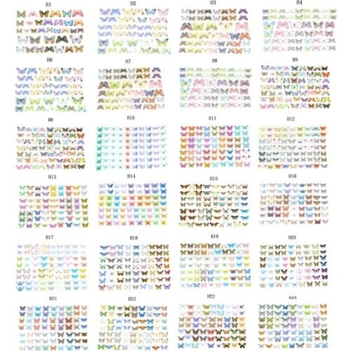 4Pcs 3D Colorful Butterfly Heat Shrink Handmade Nail Art Earrings Shrinks Dinks Jewelry Making