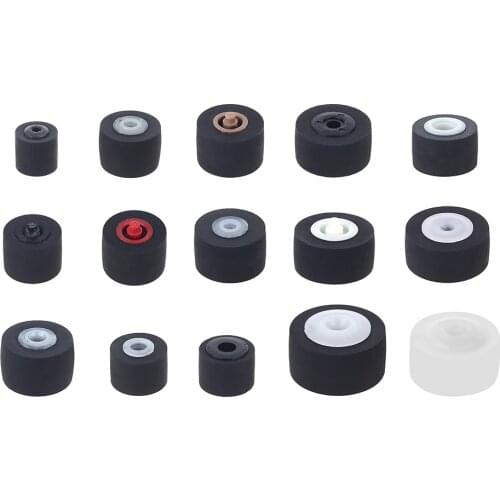 5pcs Different Size Car Retractor Press Belt Pulley, Deck Audio- Pressure Recorder Press Belt Pulley Cassette Deck Pinroller Tap