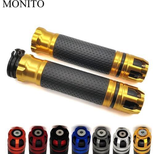 2020 CNC Aluminum 7/8" Motorcycle handle Grips bar Moto Handlebar Grips For Suzuki GSX250 GSX550 GSX600 GSXR1000 GSXR1100 Katana