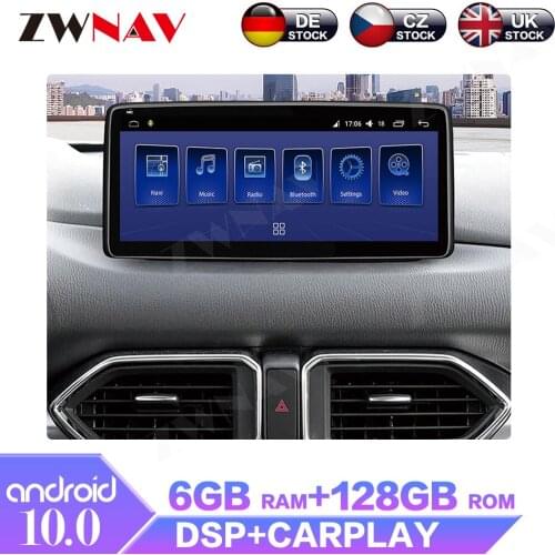 Android 10.0 6+128GB For Mazda Cx-5 2017-2021 IPS HD Screen Car Multimedia Radio Stereo GPS Navigation System Player DSP Carplay