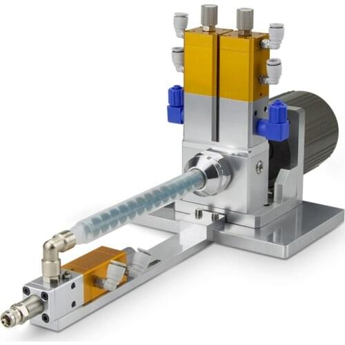 Anti-drip Electric Stirring AB Double-liquid Dispensing Valve Lift-back Suction Dynamic Mixing Valve Pouring And Gluing