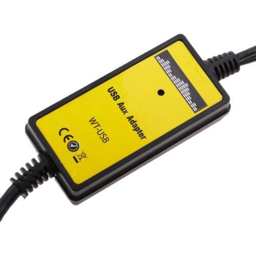 Car USB 3.5mm MP3 Player Interface Adapter AUX In For VW Polo Seat Skoda