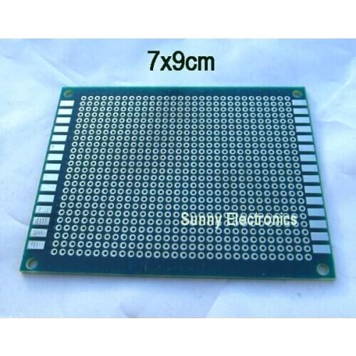 Free shiipng 10pcs 7x9 cm PROTOTYPE PCB Single Side panel Universal Board Sided PCB