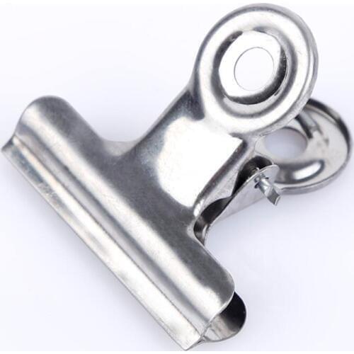 DHL Free shipping Office tools Grip Clips Bulldog Clips Letter Clips Silver Metal paper Clip size 30 mm LX8298