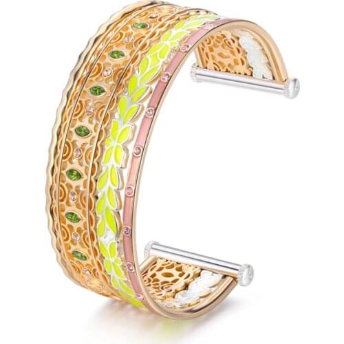 Cremo Cuff Bangles &Bangle For Women Zinc Alloy Acrylic Indian Jewelry Interchangeable Combination Love Pulseira
