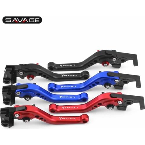 Short Brake Clutch Levers For YAMAHA MT07 MT 07 MT09 2014-2020 Motorcycle Accessories Adjustable 3 Color CNC Logo MT-09 MT-07