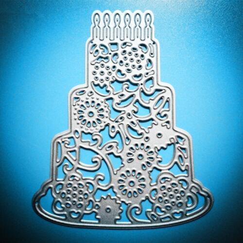 YLCD702 Flower Cake Metal Cutting Dies For Scrapbooking Stencils DIY Album Cards Decoration Embossing Folder Die Cuts Template