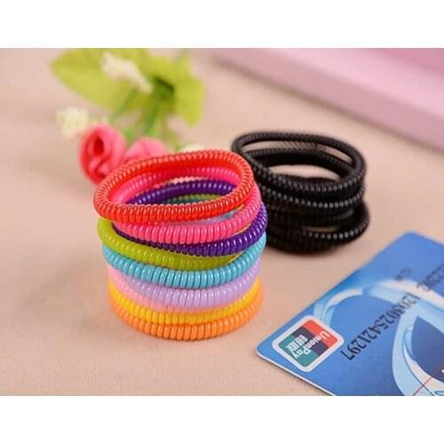 Fashion New Candy Exquisite Telephone Line Stretch Pony Tail Hair Accessories Girl Rubber Band Tie Chewing Gum