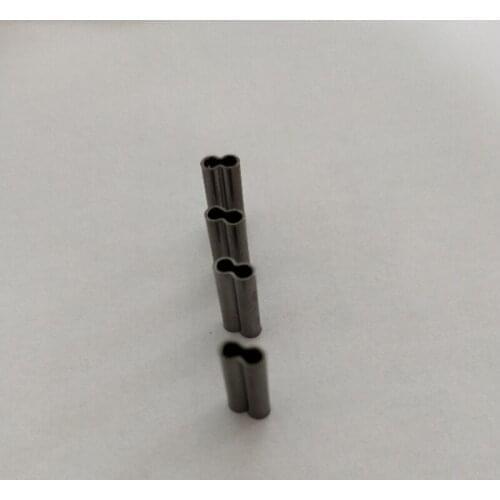 New Copper Tubes Fishhook Accessories Tools Oval Connecting Double Barrel