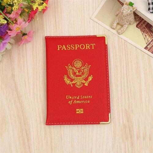 Travel Leather Covers for Passports USA America Passport Cover Women Girls US Passport Covers Passport Case Protector