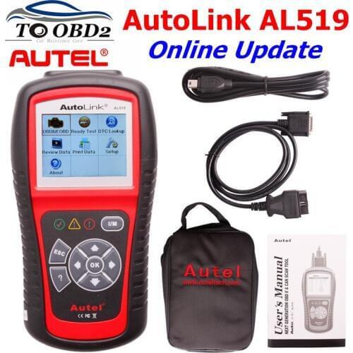 Original Autel AutoLink AL519 OBD EOBD Diagnostic Scanner Upgrade Online Multi-Language Autel AL519 Code Reader Diagnostic Tool