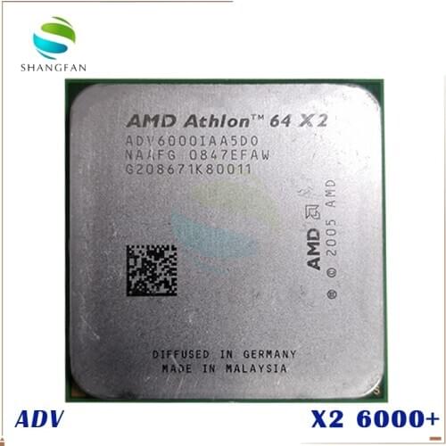 AMD Desktop CPU Athlon X2 6000 X2 6000+ 3.1GHz ADV6000IAA5DO Dual-Core CPU Processor Socket AM2 940pin