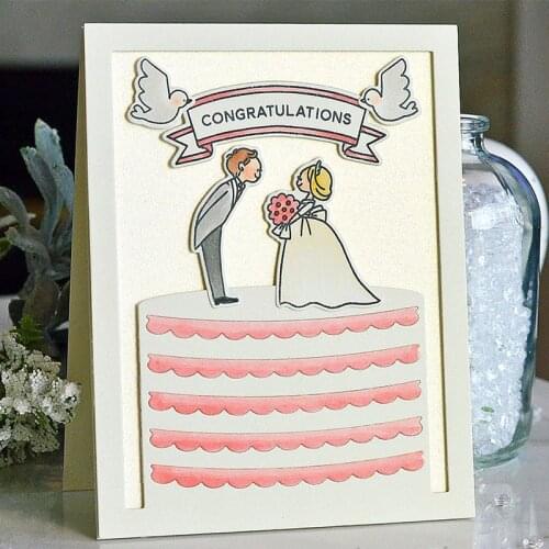 Wedding Birthday Cake Words Metal Cutting Dies for Scrapbooking DIY Photo Album Card Making Decorative Stencils New 2019