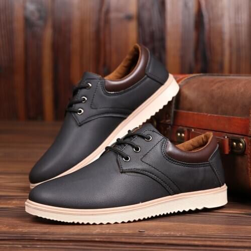 New Men Dress shoes formal shoes mens Handmade business shoes wedding shoes Big Size Genuine Leather Lace-up Male ghn89