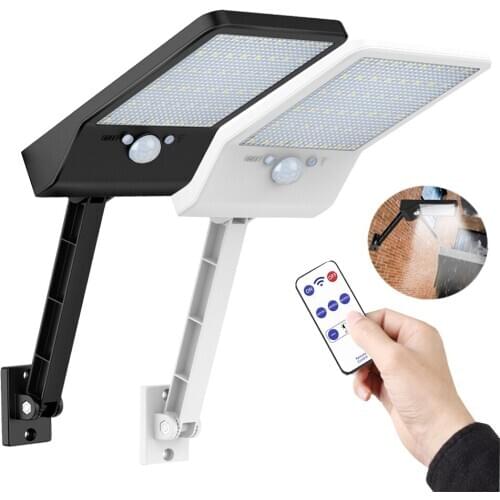 Outdoor Solar Light 48 LED remote control Auto PIR Motion Sensor With Garden Wall spot solar street light