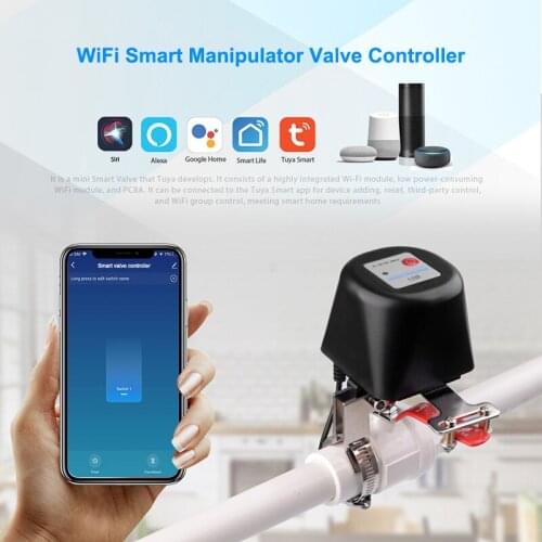 Smart Wifi Gas Manipulator Control Water Valve Shut Off Controller Alexa Google Assistant SmartLife
