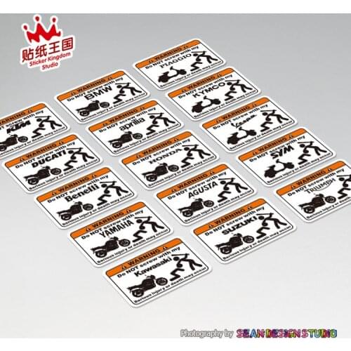 Don't touch my motorcycle For Aprilia KTM Benelli Warning Decals Waterproof Reflective Stickers 21