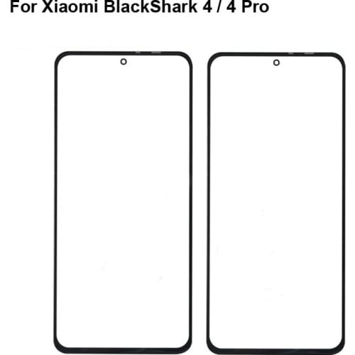 Replacement Parts For Xiaomi Black shark 4 Touch Screen Outer LCD Front Panel Screen Glass Lens Cover 4Pro Without Flex Cable