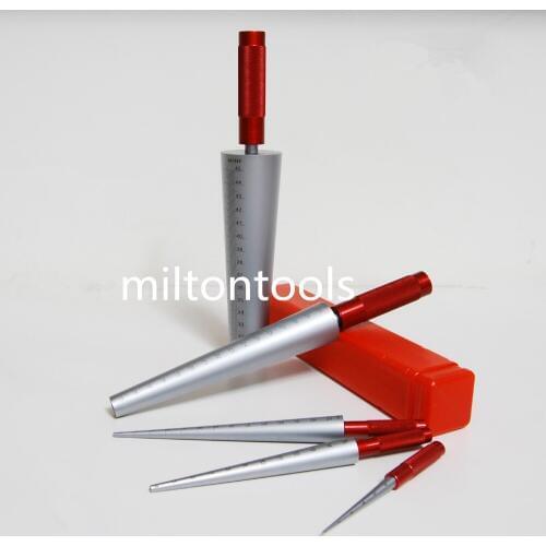 1-6.5mm 3-15mm 15-30mm 30-45mm Conical feeler gauge taper cone cylinder gauge for measuring hole size diameter taper gauge