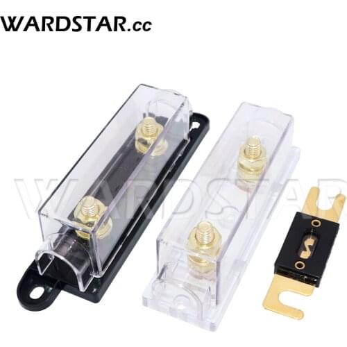 2pcs Car Auto ANL Fuse Holder Fusible Link Bolt-on Fuse 40 50 80 100 125 150 250 300 400A Amp Car Truck Audio Bolt on Fuse