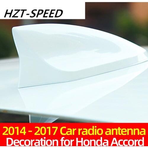 2014 - 2017 2 Colors Performance Car Roof Super Shark Fin Car Radio Roof Antenna Decoration for Honda 9.5 Generation Accord
