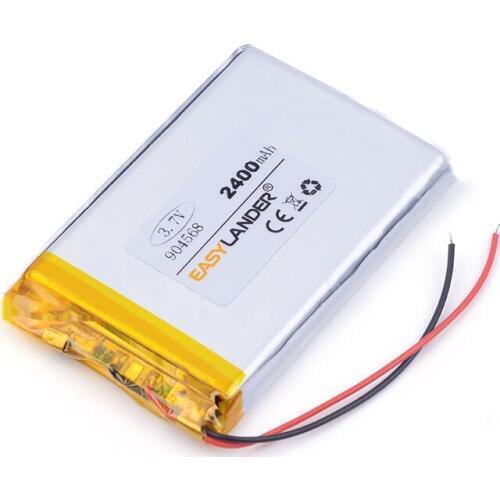 3.7V,2400mAH 904568 polymer lithium ion / Li-ion battery for model aircraft,GPS,mp3,mp4,cell phone,speaker