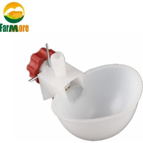 10 pcs Automatic Bird Water Drinking Bowls 9.5mm Plastic Chicken Drinker for Chicks Pigeon goose Newest Bird Drinking Fountain