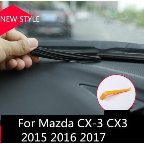Car Rubber Seal Sound Insulation Weatherstrip Trim Noise Insulation Car Sealing Strip For Mazda CX-3 CX3 2015 2016 2017