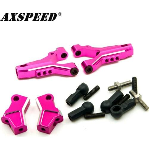 AXSPEED RC Car Front Upper Arm and Lower Suspension Arm Kit for 1/10 Sakura D4 AWD RWD Hop Up RC Drift Racing Car Parts