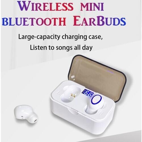 Wireless Headphones Bluetooth Earphone TWS HIFI Mini In-Ear Sports Running Headset Support iOS/Android Phones HD Call