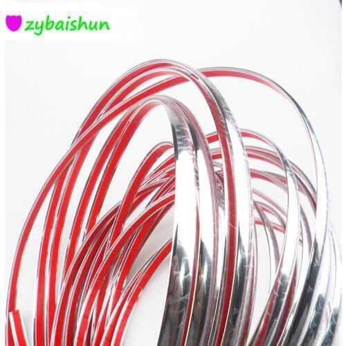 10mmx15m car chrome DIY car exterior decoration line for Skoda Octavia Fabia Rapid Superb Yeti Roomster