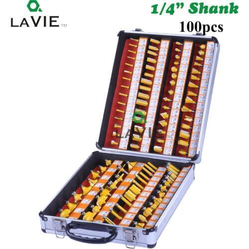 100pcs 1/4 Inch 6.35MM Shank Professtional Engraving Woodworking Milling Cutter Tungsten Carbide ARDEN Router Bit DIY MC01026