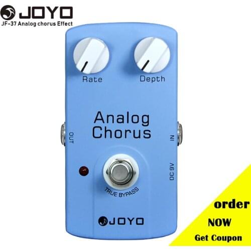 JOYO JF-37 ANALOG CHORUS Effect Guitar Pedal True Bypass Pedal for Electric Guitarra Accessories
