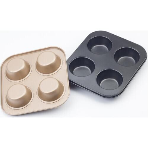 Kitchen 4-cup Muffin Cakes Pan Bakeware Cake Cookie Baking Tray