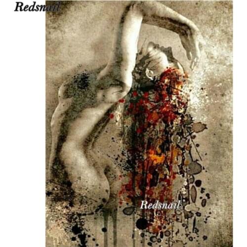 Square Round Diamond Painting Sexy woman Diamond Embroidery Rhinestone Abstract Art Home Decor Mosaic Picture by Numbers EE338