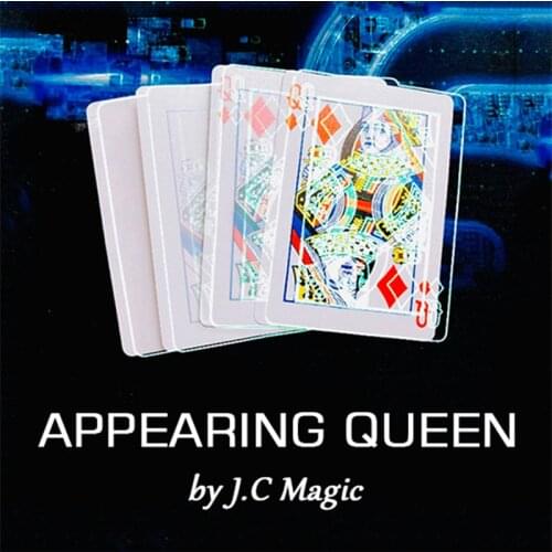 Appearing Queen Magic Tricks Playing Card Change White to Queen Close Up Street Illusion Magia Card Gimmick Mentalism Puzzle Toy