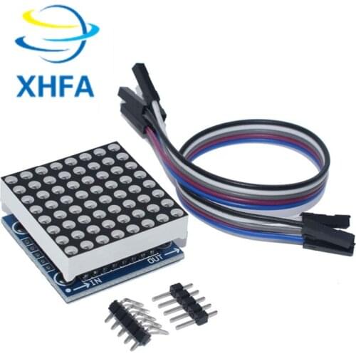 10pcs/lot XHFA ROBOT MAX7219 dot matrix module microcontroller module display module(lan)