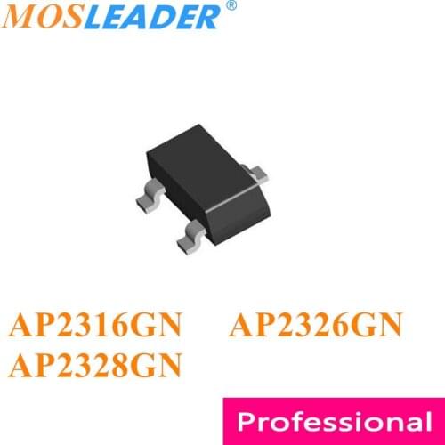 Mosleader AP2316GN AP2326GN AP2328GN SOT23 3000PCS AP2316GN-HF AP2326GN-HF AP2328GN-HF AP2316 AP2326 AP2328 20V 30V Chinese