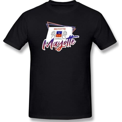 Mayotte Mens Classic Novelty Funny Graphic Funny Cute Graphic Vintag Basic Short Sleeve T-Shirt Creative R278 T-shirts Eur Size