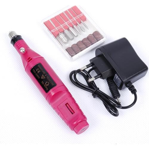 6in1 Electric Nail Drill Bit milling cutters For Manicure Pedicure set Machine Nail art Cuticle Remover tools Pedicure File