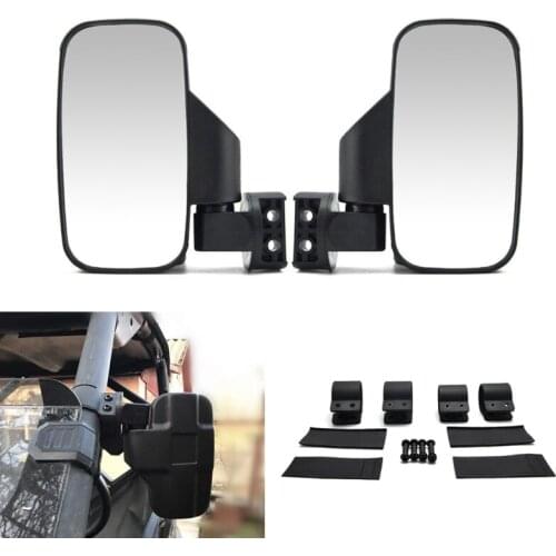 Side View Mirror Set for UTV Offroad High Impact Break-Away Large Wide View Race