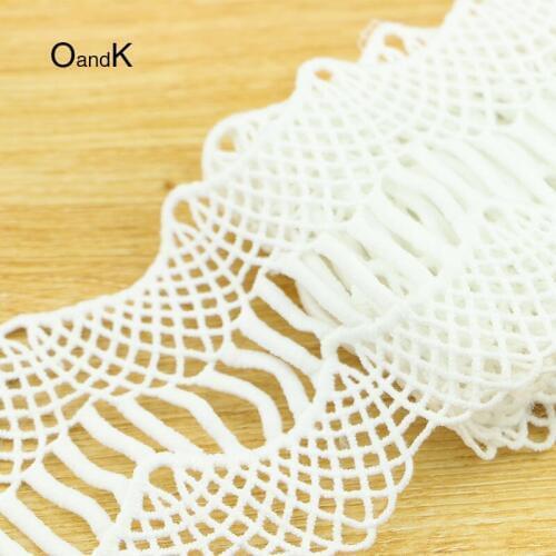 Heat!3yards 9cm MILK SILK lace sewing supplies, DIY jewelry / clothing accessories COTTON LACE TRIM