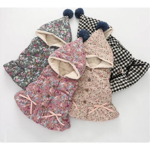 New Pattern 2016 Autumn Winter Korean Childrens Garment Baby Shivering Even Hat Increase Down Girl Warm Vest Waistcoat